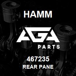 467235 Hamm REAR PANE | AGA Parts