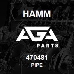 470481 Hamm PIPE | AGA Parts