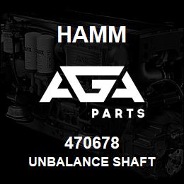 470678 Hamm UNBALANCE SHAFT | AGA Parts