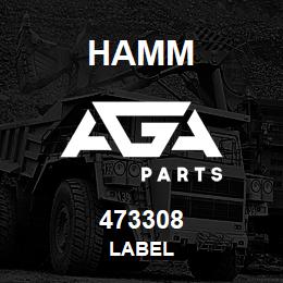 473308 Hamm LABEL | AGA Parts