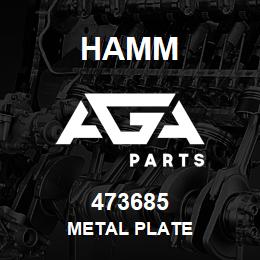 473685 Hamm METAL PLATE | AGA Parts