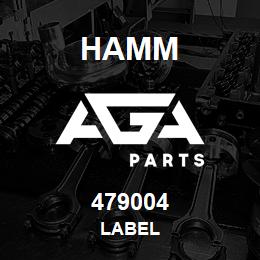 479004 Hamm LABEL | AGA Parts