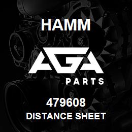 479608 Hamm DISTANCE SHEET | AGA Parts