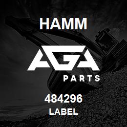 484296 Hamm LABEL | AGA Parts