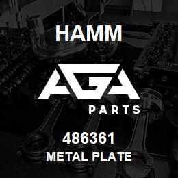 486361 Hamm METAL PLATE | AGA Parts