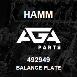 492949 Hamm BALANCE PLATE | AGA Parts