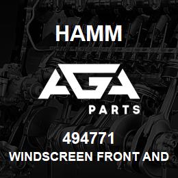 494771 Hamm WINDSCREEN FRONT AND REAR PANE | AGA Parts