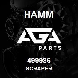 499986 Hamm SCRAPER | AGA Parts