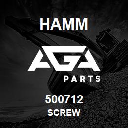 500712 Hamm SCREW | AGA Parts