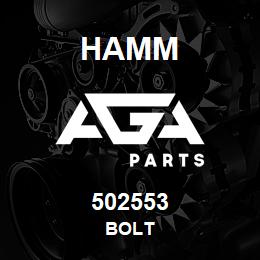 502553 Hamm BOLT | AGA Parts