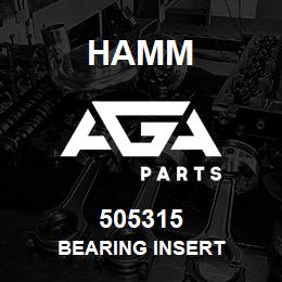 505315 Hamm BEARING INSERT | AGA Parts