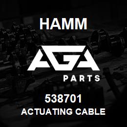 538701 Hamm ACTUATING CABLE | AGA Parts