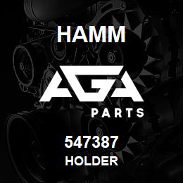 547387 Hamm HOLDER | AGA Parts