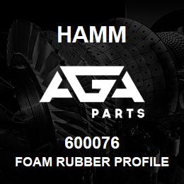 600076 Hamm FOAM RUBBER PROFILE | AGA Parts