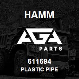 611694 Hamm PLASTIC PIPE | AGA Parts