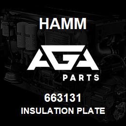 663131 Hamm INSULATION PLATE | AGA Parts