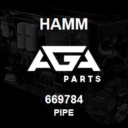 669784 Hamm PIPE | AGA Parts