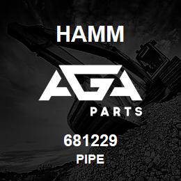 681229 Hamm PIPE | AGA Parts