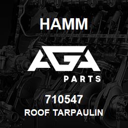 710547 Hamm ROOF TARPAULIN | AGA Parts