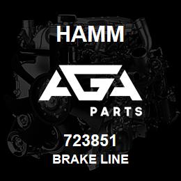 723851 Hamm BRAKE LINE | AGA Parts