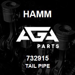 732915 Hamm TAIL PIPE | AGA Parts