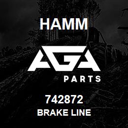 742872 Hamm BRAKE LINE | AGA Parts