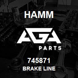 745871 Hamm BRAKE LINE | AGA Parts