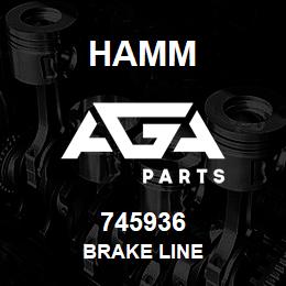 745936 Hamm BRAKE LINE | AGA Parts