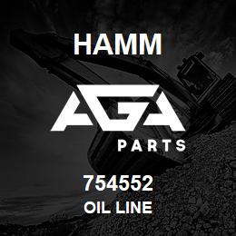 754552 Hamm OIL LINE | AGA Parts