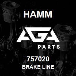 757020 Hamm BRAKE LINE | AGA Parts