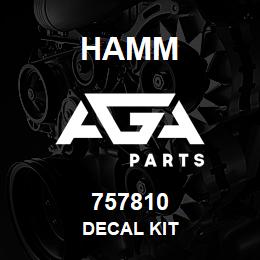 757810 Hamm DECAL KIT | AGA Parts