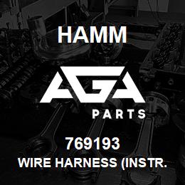 769193 Hamm WIRE HARNESS (INSTR. CONSOLE) | AGA Parts