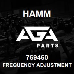 769460 Hamm FREQUENCY ADJUSTMENT | AGA Parts