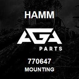 770647 Hamm MOUNTING | AGA Parts