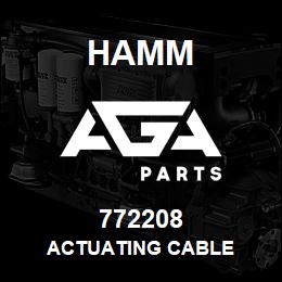 772208 Hamm ACTUATING CABLE | AGA Parts