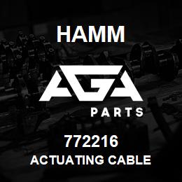 772216 Hamm ACTUATING CABLE | AGA Parts