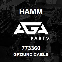 773360 Hamm GROUND CABLE | AGA Parts