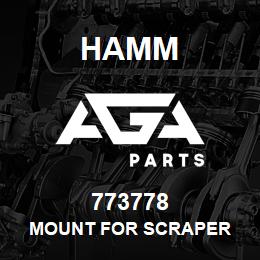 773778 Hamm MOUNT FOR SCRAPER | AGA Parts