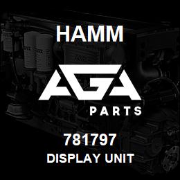 781797 Hamm DISPLAY UNIT | AGA Parts