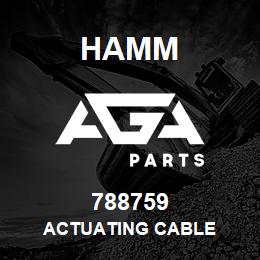 788759 Hamm ACTUATING CABLE | AGA Parts