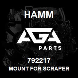 792217 Hamm MOUNT FOR SCRAPER | AGA Parts