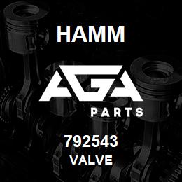 792543 Hamm VALVE | AGA Parts