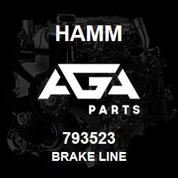 793523 Hamm BRAKE LINE | AGA Parts