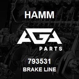 793531 Hamm BRAKE LINE | AGA Parts