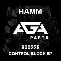 800228 Hamm CONTROL BLOCK B7 | AGA Parts