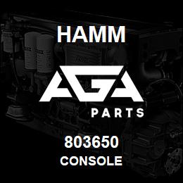 803650 Hamm CONSOLE | AGA Parts