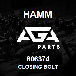 806374 Hamm CLOSING BOLT | AGA Parts