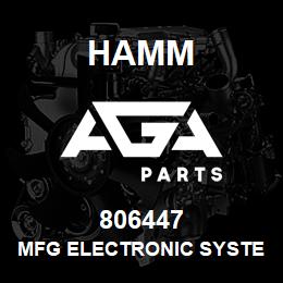 806447 Hamm MFG ELECTRONIC SYSTEM | AGA Parts