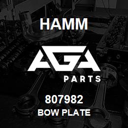 807982 Hamm BOW PLATE | AGA Parts