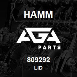 809292 Hamm LID | AGA Parts